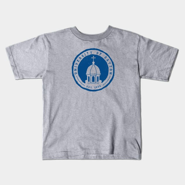 UD Chapel — Blue Kids T-Shirt by kaitlinmeme